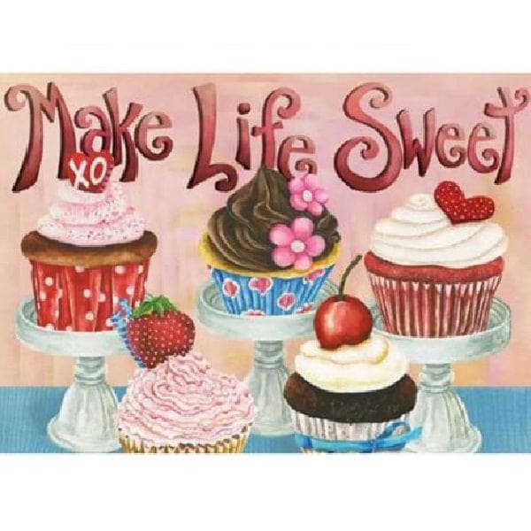 Make life sweet - 40x50cm (Minimaal formaat i.v.m. details) 