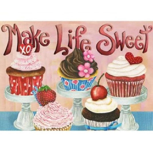 Make life sweet - 40x50cm (Minimaal formaat i.v.m. details)