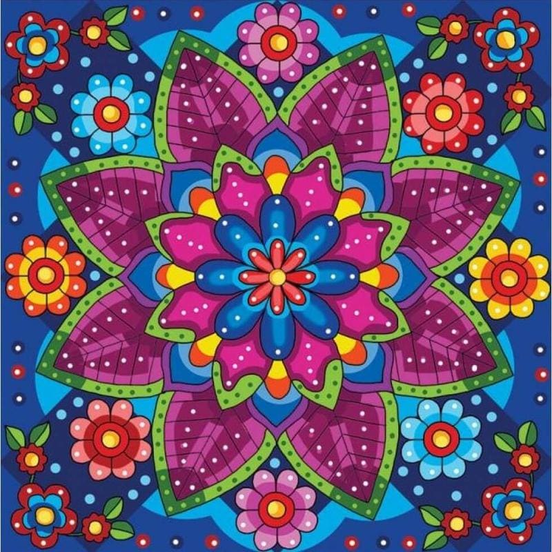 Mandala bloem - 40x40cm (Min. formaat i.v.m. details) / 