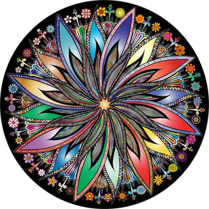 Mandala-bloemen - 40x40cm (Min. formaat i.v.m. details) / 