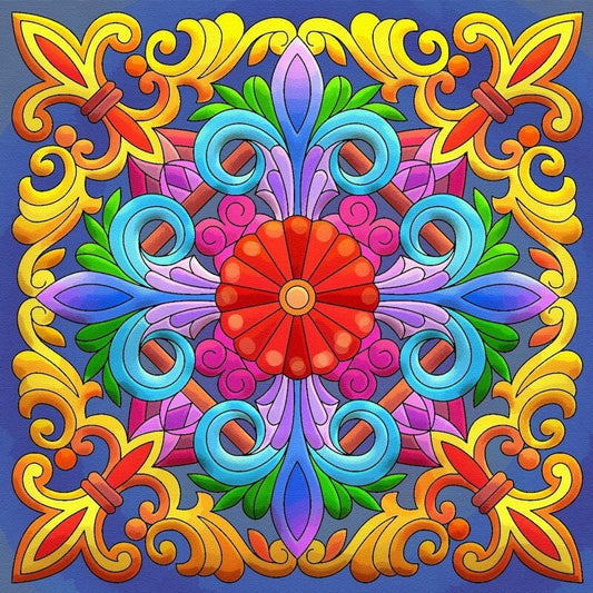 Mandala const - 40x40cm (Min. formaat i.v.m. details) / 