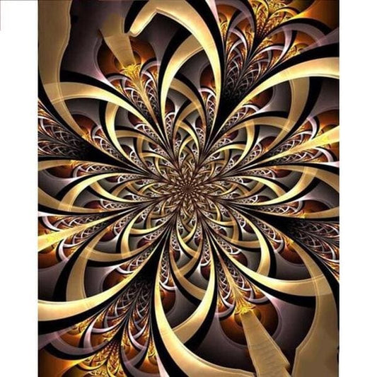 Mandala goud - 30x40cm / Vierkant - Mandala’s