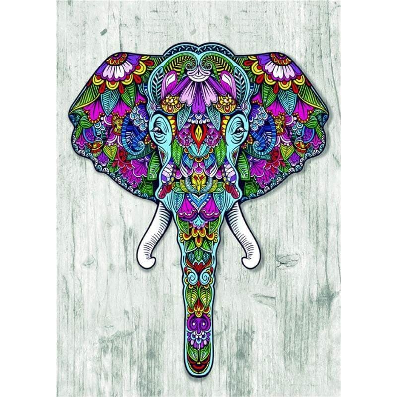 Mandala-olifant - 20x25cm / Vierkant - Mandala’s