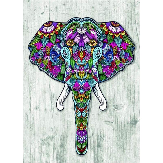Mandala-olifant - 20x25cm / Vierkant - Mandala’s