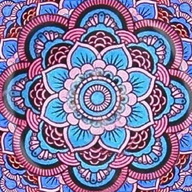 Mandala paars - 40x40cm (Min. formaat i.v.m. details) / 