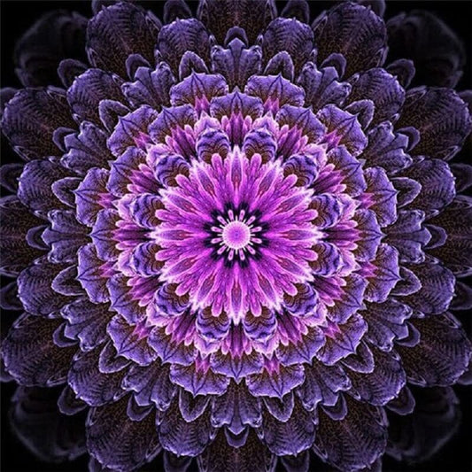 Mandala-paars - 40x40cm (Min. formaat i.v.m. details) /