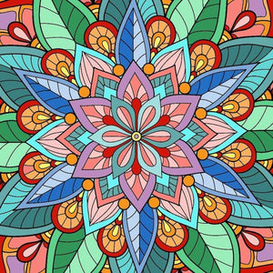 Mandala pastel - 40x40cm (Min. formaat i.v.m. details) / 