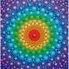 Mandala regenboog 2 - 40x40cm (Min. formaat i.v.m. details) 