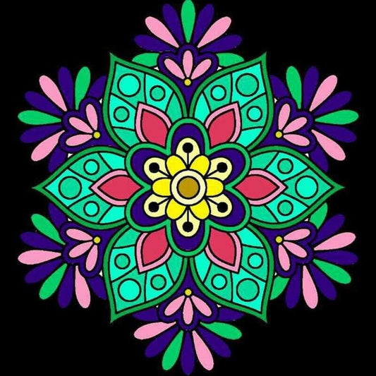 Mandala-sneeuwvlok - 40x40cm (Min. formaat i.v.m. details) /