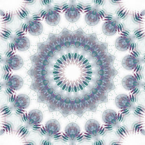 Mandala wit/paars - 40x40cm (Min. formaat i.v.m. details) / 
