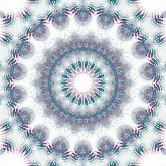 Mandala wit/paars - 40x40cm (Min. formaat i.v.m. details) /