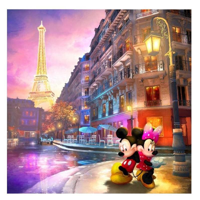 Mickey Mouse - Eiffeltoren | Diamond Painting