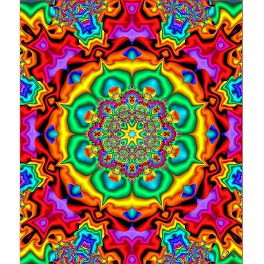 Multi color mandala - 40x50cm (Min. formaat i.v.m. details) 