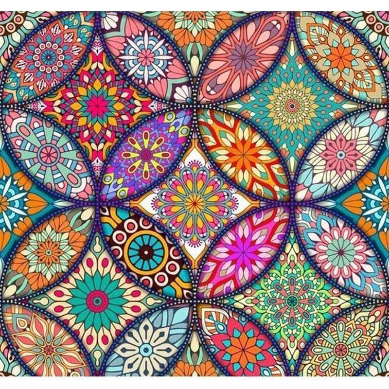 Multimandala - 40x40cm (Bestseller) / Vierkant - Mandala’s