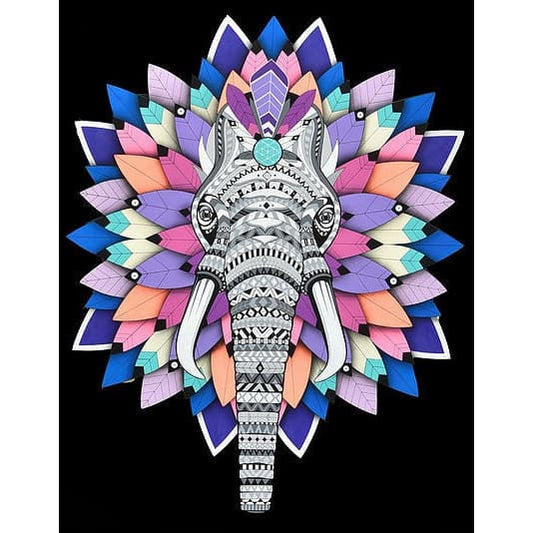 Olifant Totem | Exclusieve Diamond Painting