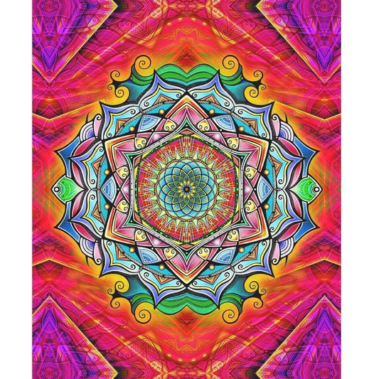 Rainbow mandala - 40x50cm (Min. formaat i.v.m. details) /