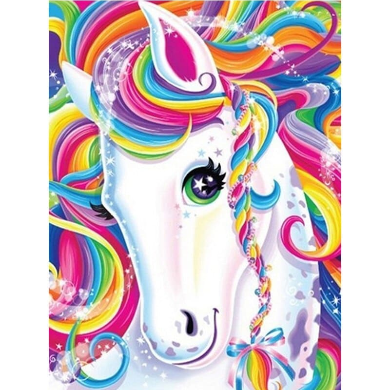 Regenboog Unicorn | Diamond Painting