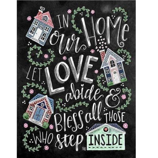 Tekst home - 40x50cm (Minimaal formaat i.v.m. details) /