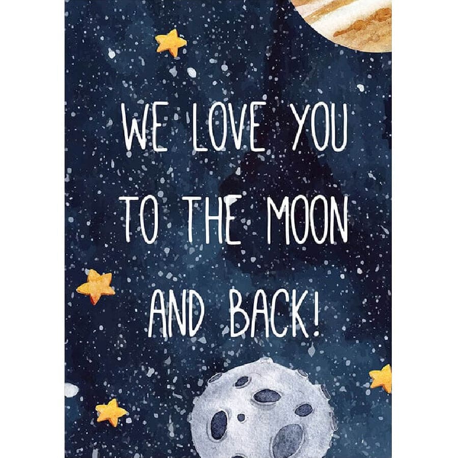To the moon and back-ruimte - 40x50cm (Min. formaat i.v.m. 