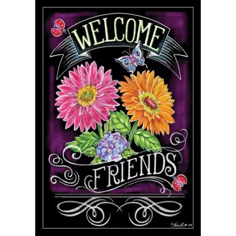 Welcome friends - 40x50cm (Min. formaat i.v.m. details) / 