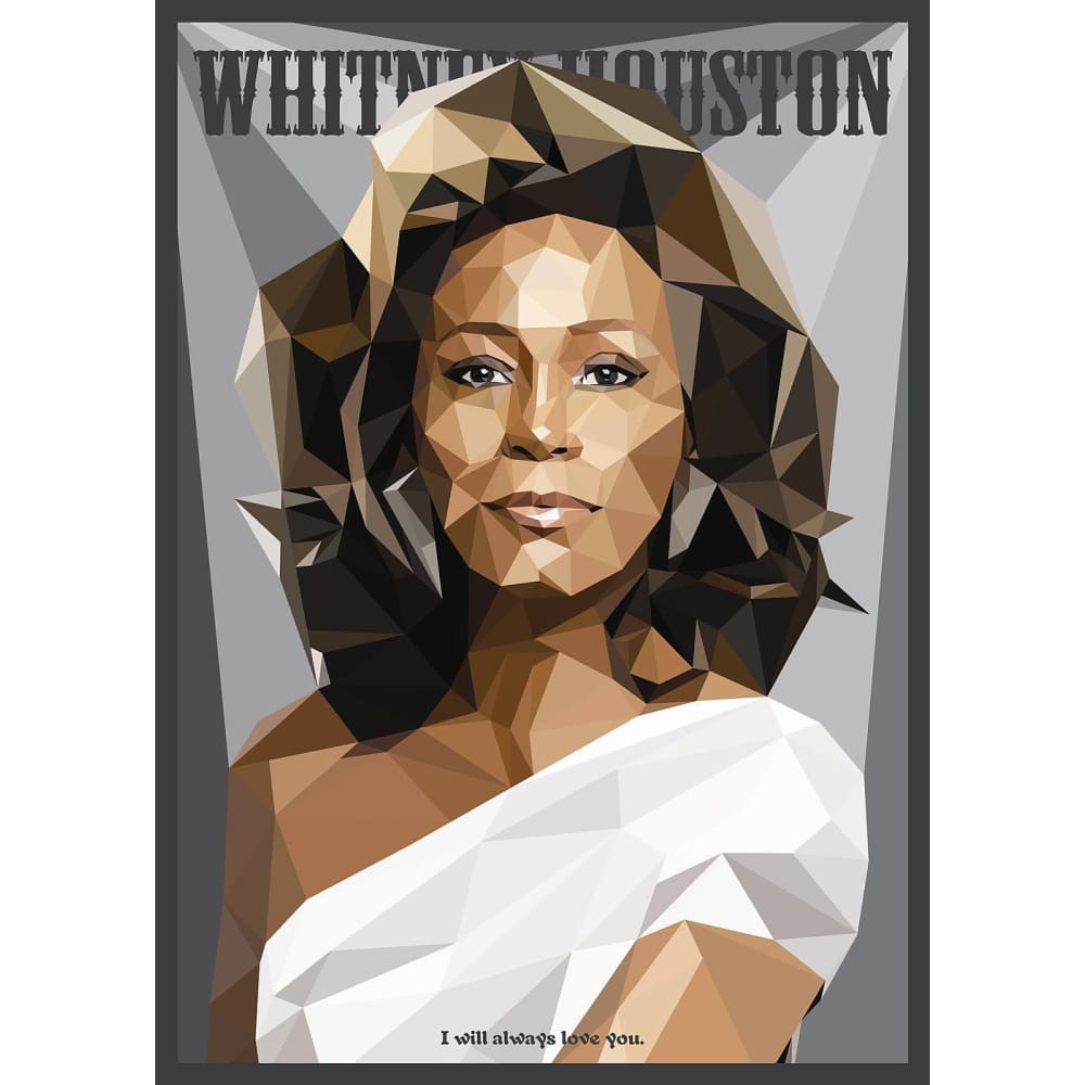 Whitney Houston Abstract | Diamond Painting