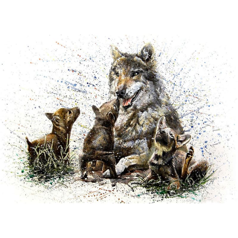 Wolf Met Jongen | Diamond Painting