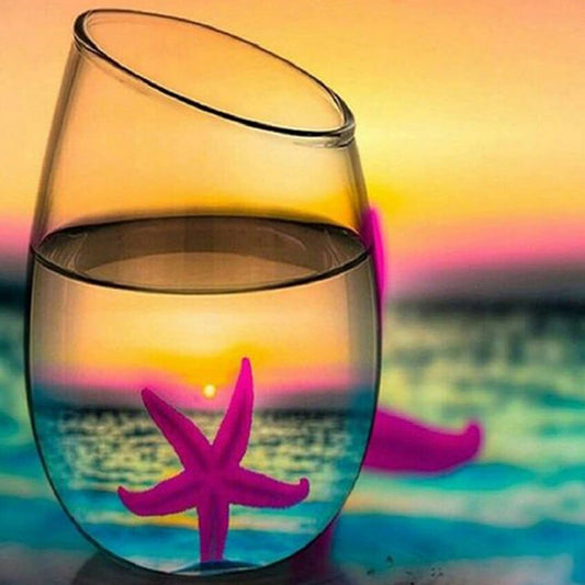 Zonsondergang - Zeester | Diamond Painting