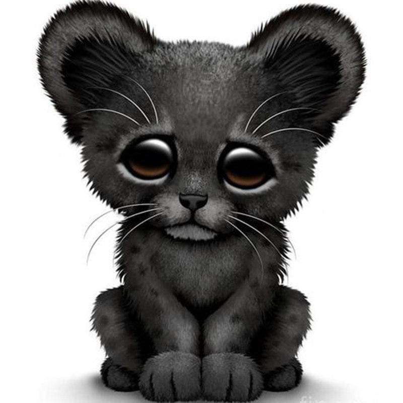 Zwart Luipaardje | Diamond Painting